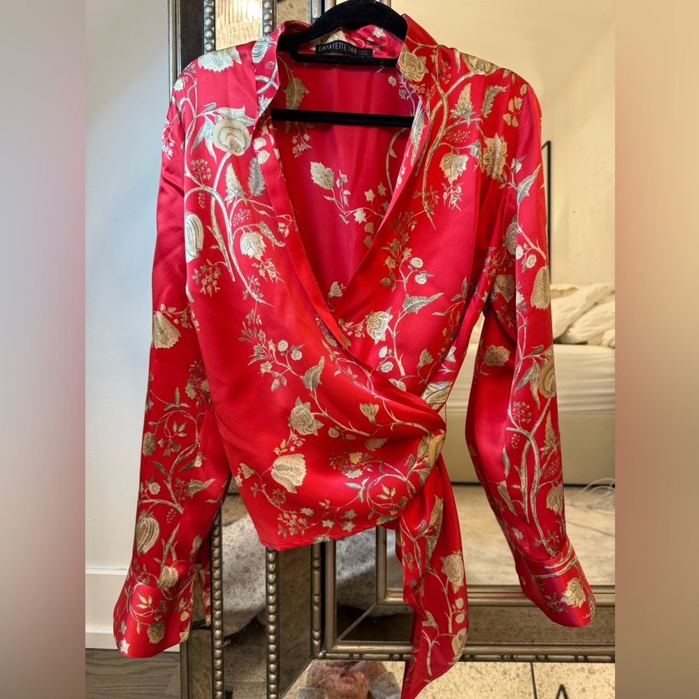 Lafayette 148 New York silk blouse
